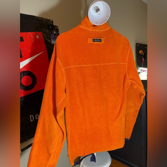 Nautica orange quarter zip - Picture 2 of 5